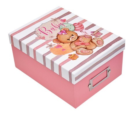 Cutie foto arhivare, capacitate 700 poze, format 10x15, Photobox roz - imagine 6